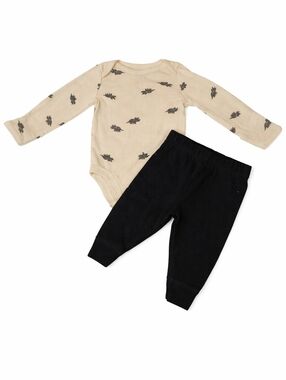 Carter’s Baby Outfit Set Neutral Dino Cream Green 2pc